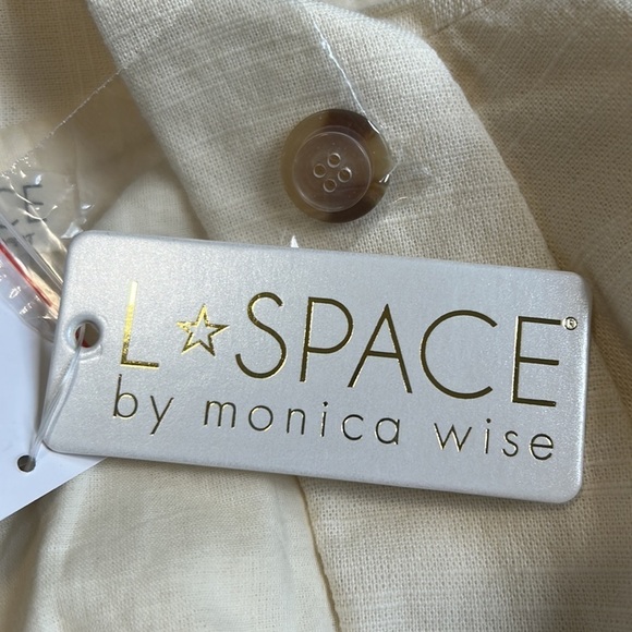 LSPACE Jenna Dress Cream White double breasted Blazer dress SZ M NEW - Picture 15 of 16